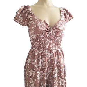NWT Floral lightweight Jumpsuit wide leg